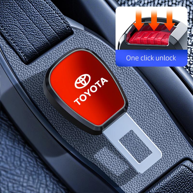 

Car seat belt buckle socket plug connector car accessories For Toyota GRsport красный