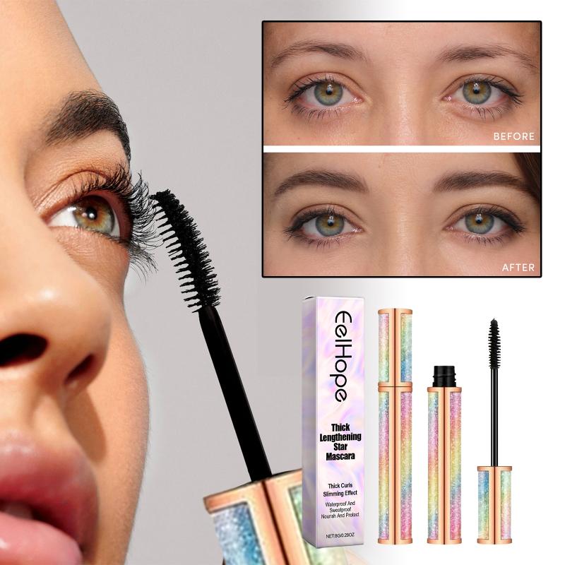 

Mascara Makeup Lengthening Eyelash Extension Women Waterproof Fast Dry Long-Wearing Lasting Mascara Big Eye Cosmetic 1pcs