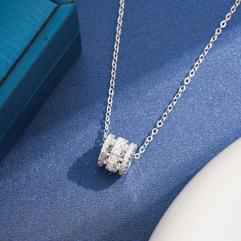 Korean Style Zircon-Studded Luxury Slim Waist Necklace with Fresh Design Clavicle Chain