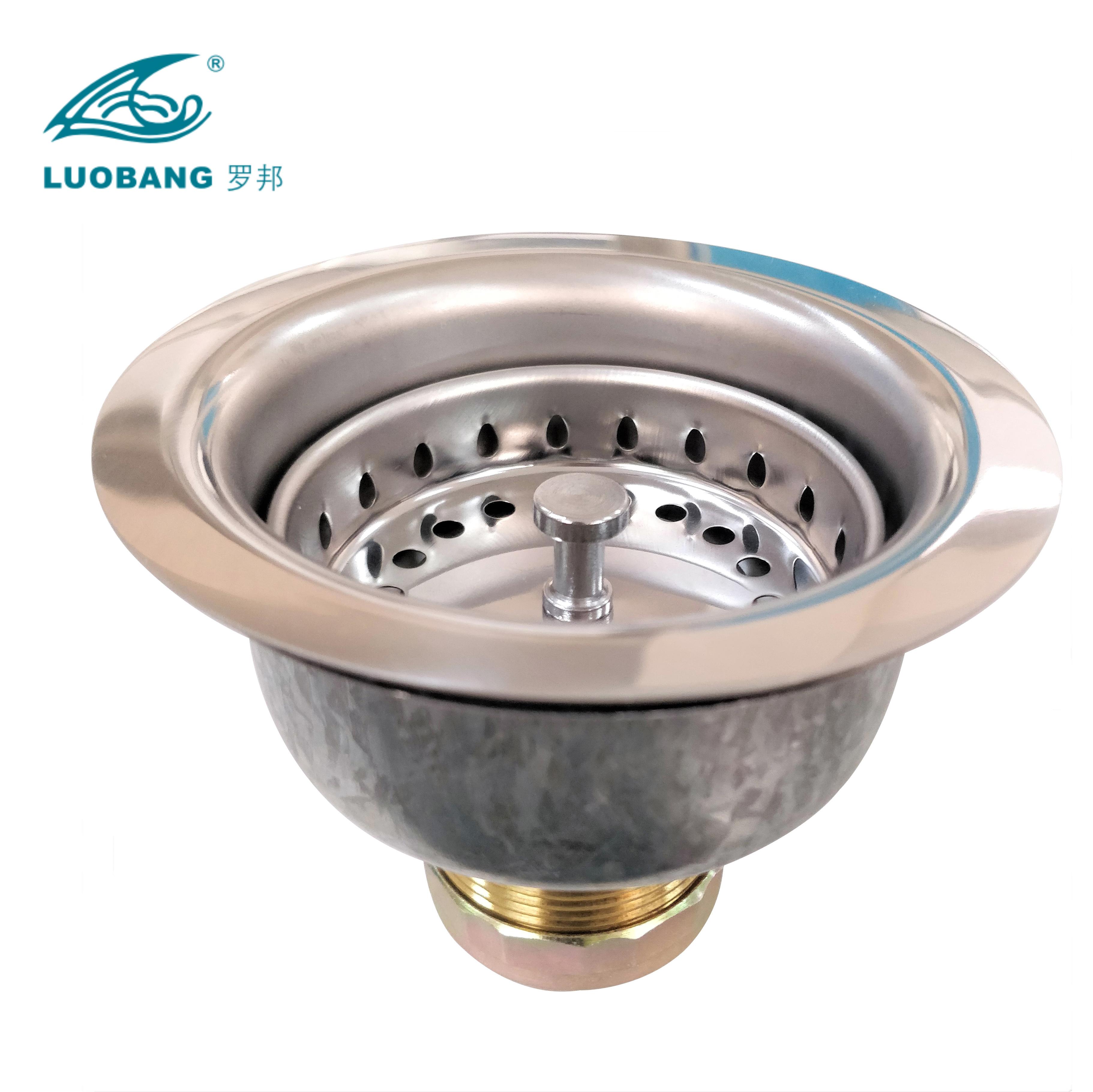 Sink Kitchen Strainer Drains Stainless Steel Sink Drainer (Silver,Stainless Steel) серебряный