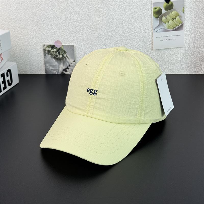 Fashion Hat Japanese lightweight quick-drying egg embroidered baseball cap women's light breathable cap daily versatile sunshade sunscreen cap