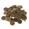 50 Pack round Blank Bezel Tray Base Charms Perndant fit 25mm Dome Cabochon
