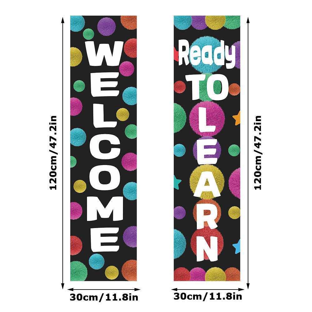 Back to School Banner Welcome Banner Classroom Party for Kindergarten Pre-school Primary High School Classroom Decorations