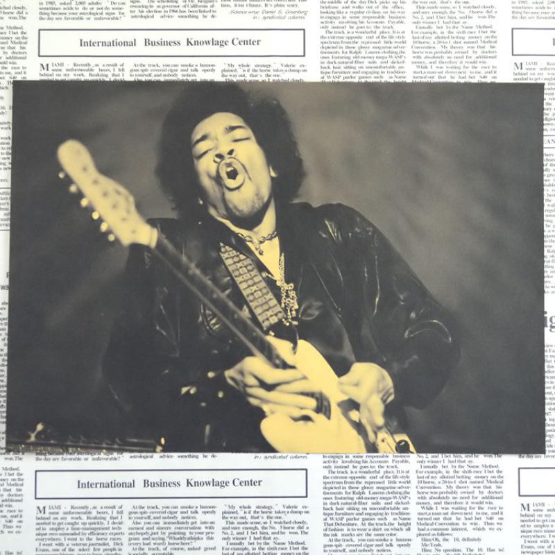 Jimi Hendrix Retro Rock Band Decorative Poster