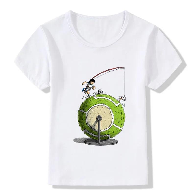 Anime Captain Tsubasa Le Petit Footballer Print Cartoon T-shirts Summer Kids T shirt Girls Boys Clothes Children Tops,HKP2309
