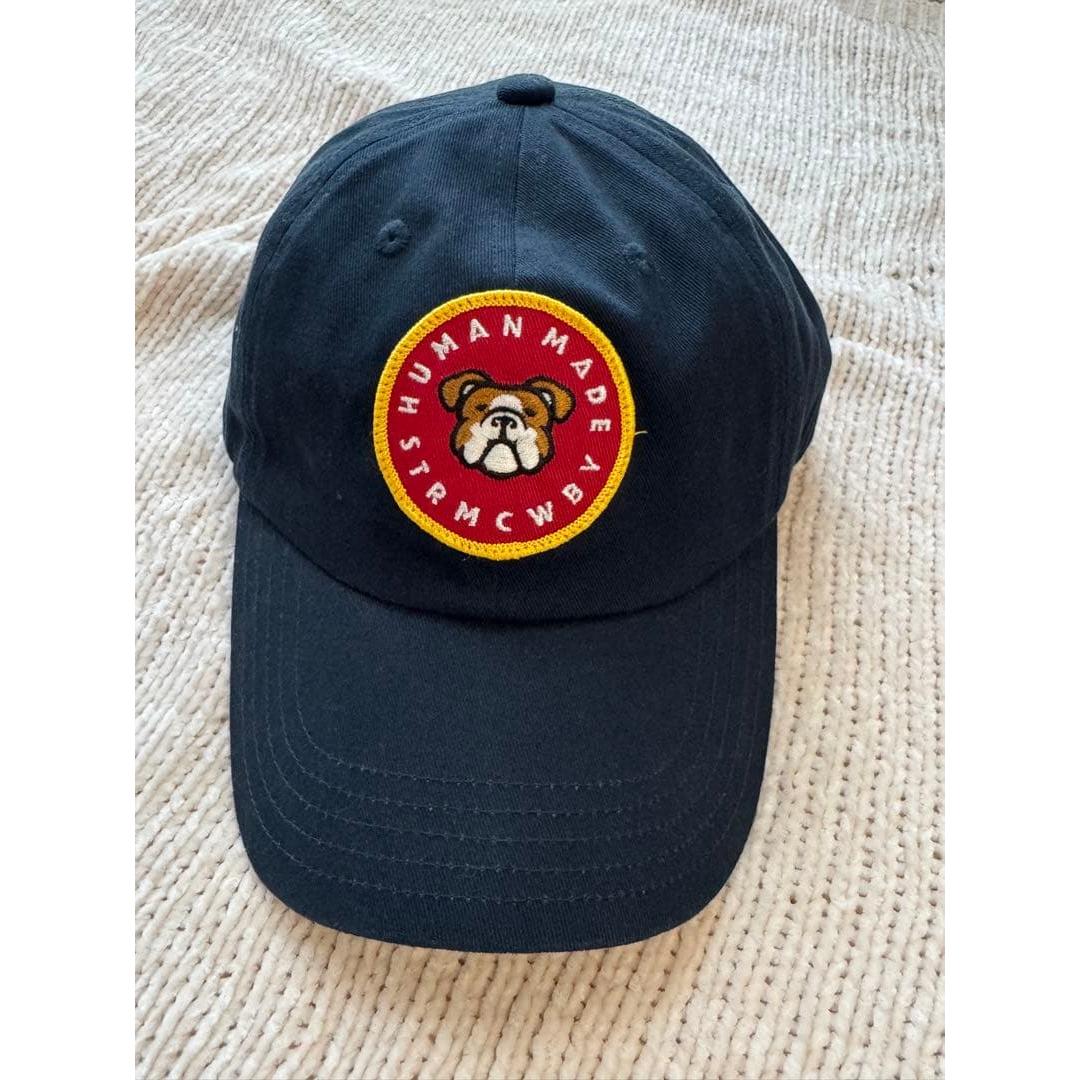 Used Rare Sold Out HUMAN MADE Human Made Cap Bulldog Dog Navy Blue
