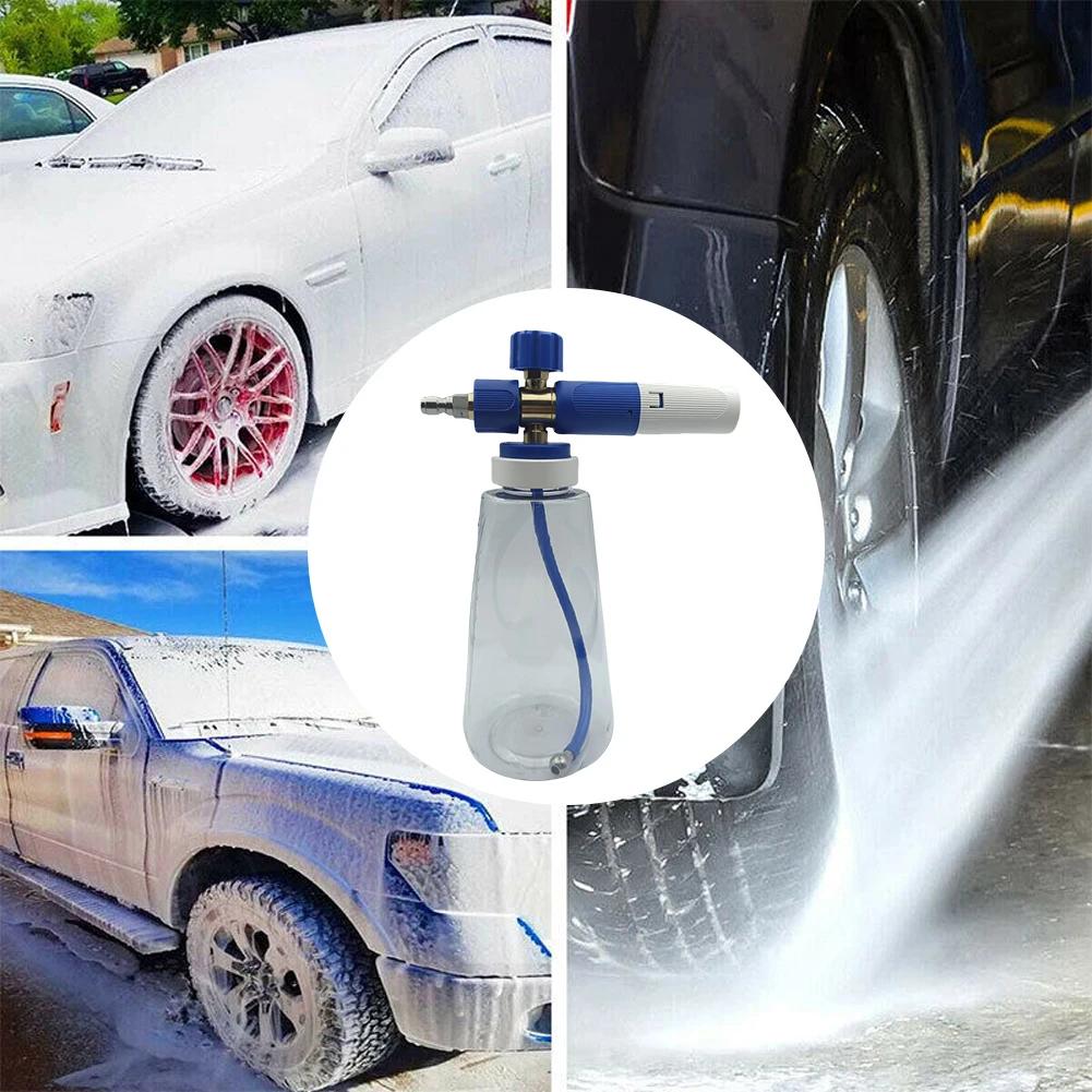 1L High-Pressure Foam Lance 1/4 Quick Connect Car Foam Water Gun Adjustable High Pressure Washer Gun Car Wash Accessories