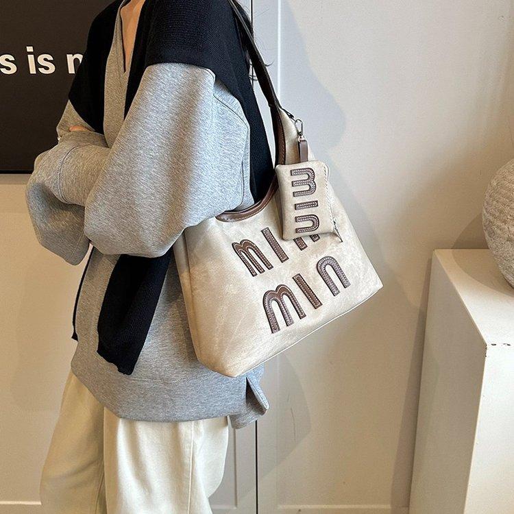 Casual retro large-capacity bag women's bag personalized beauty fashion shoulder messenger bag tote bag
