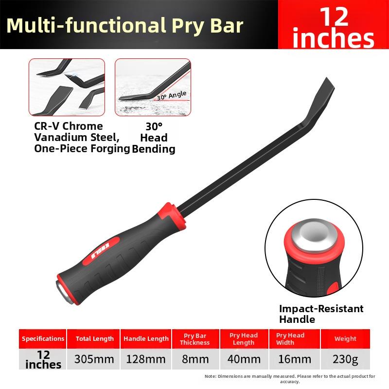 Angled Head Tool Woodworking Pry Bar Workshop Use Wood Dismantling Utility Tool Woodworking Tool 45 Manganese Steel