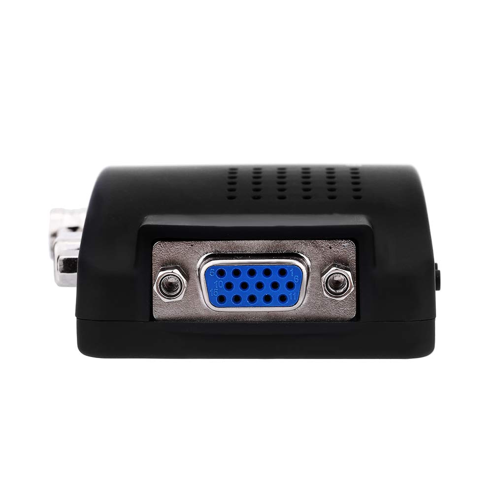 BNC to VGA Adapter, Plug and Play, 800x600-1920x1200 Resolution, Compatible with CRT LCD Monitors