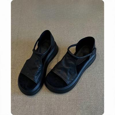 Super Soft Height-increasing Thick-soled Sandals for Women Versatile and Retro Casual Shoes