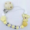 Personalized Name Handmade Silicone Baby Beech Dummy Pacifier Clip Safe Teething Chain Teether Pacifier chains Holder Chain Gift