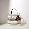 New Striped Ethnic-style Crossbody Bag, Portable Travel Handbag, Cotton-linen Niche Design, Versatile Women's Bag