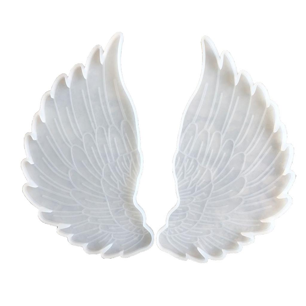 2Pcs Angel Wings Style Silicone Molds Epoxy Resin Casting Molds for Jewelry 1