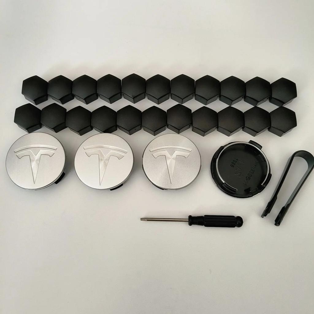 For Tesla Model 3 ModelY Juniper Car Wheel 4PCS 26PCS 30pcs 56mm Center m Caps Rims Hub Cover Logo Hubcaps Auto Accessories