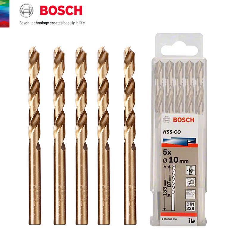 Bosch High-Speed Cobalt Drill Bit for Metal & Aluminum - Round Head, Straight Shank, Professional & Home Use