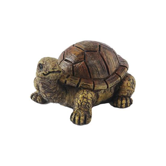 

Micro Landscape Turtle Figurines Waterproof Resin Miniature Ornaments Realistic Turtle Statue for Fish Tanks Potted Plants Moss Gardens A