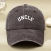 Letter Printed Washed Old Hat Old Dad Hat, Men's and Women's Retro Baseball Cap Peaked Cap Outdoor Hat