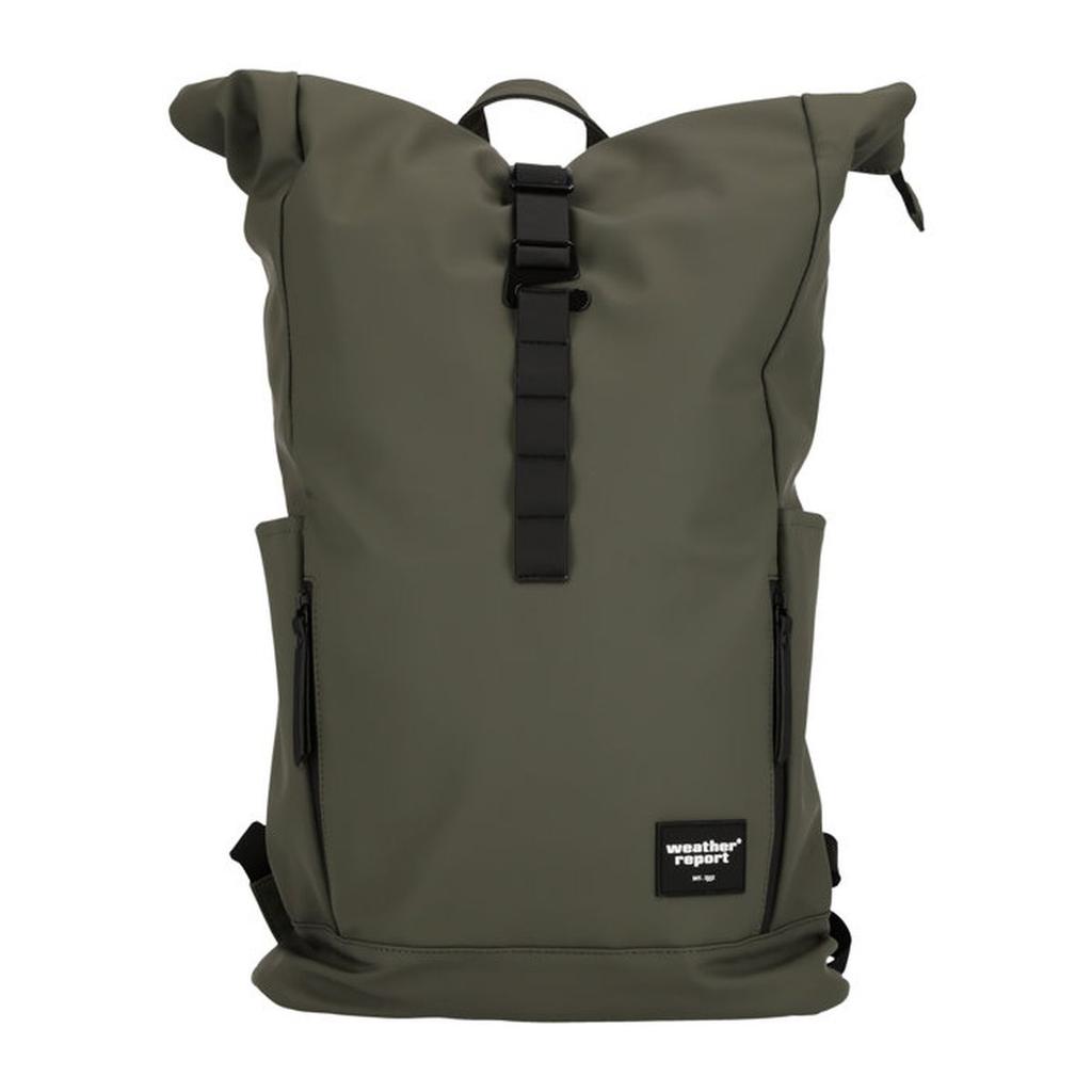Sac à dos - WEATHER REPORT - Bronze - Roll top - 100% PU - Kaki