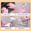 Fingerless Heated Gloves for Women Men Rechargeable Electric Touchscreen Gloves with Digital Display Hand Warming Gloves for Cold Weather Work Hunting
