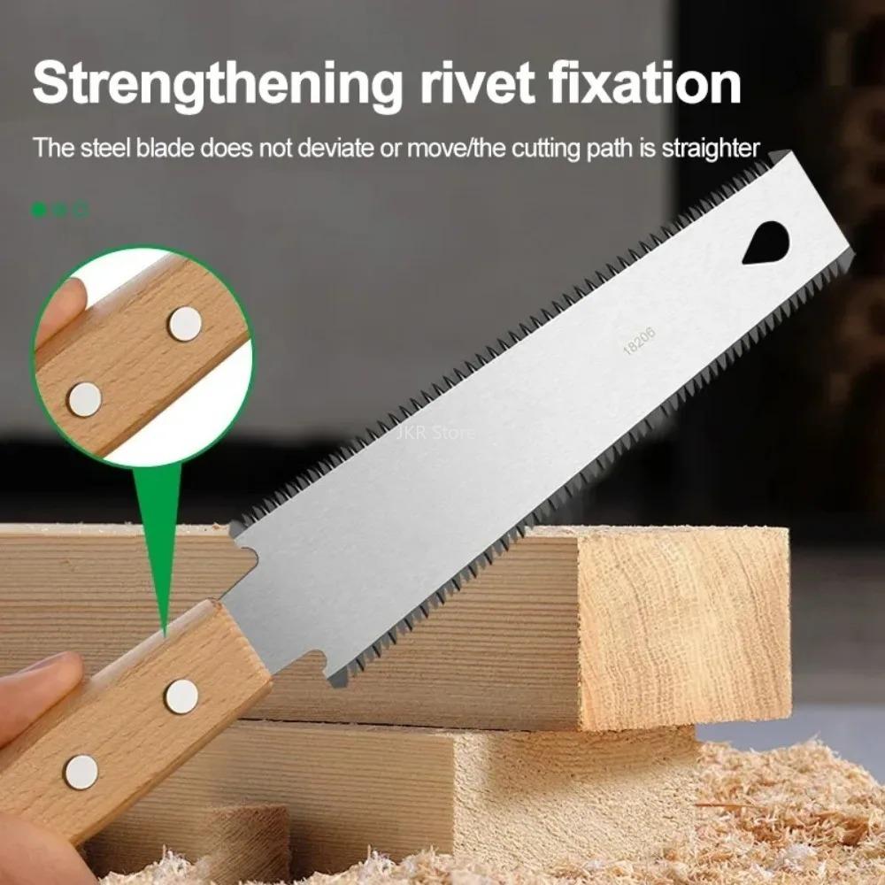 Flexible Japanese Hand Saw SK5 Steel Fine Tooth Wood Saw Single Double Sided for Carpentry Garden Woodworking Use