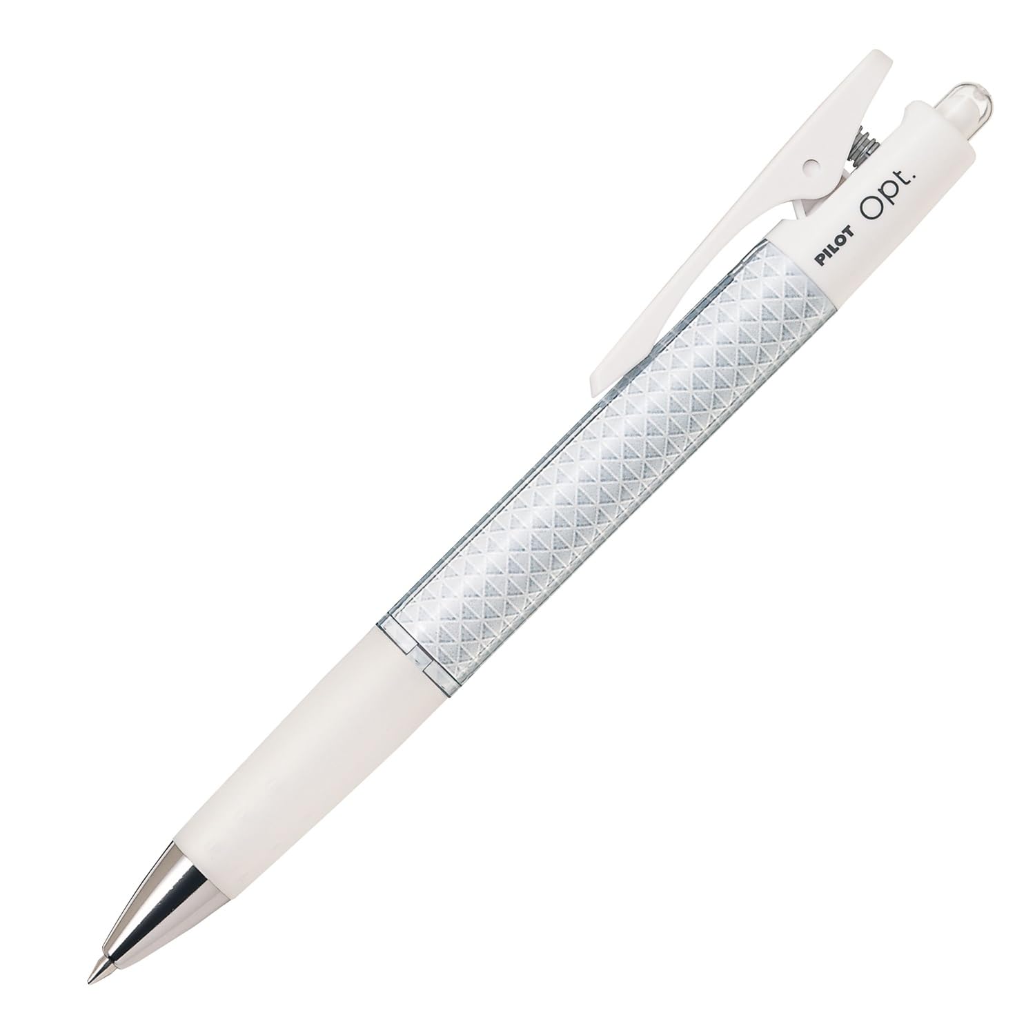 PILOT Opt Ballpoint Cut 10 BOP200F10CG Pen, 0.7mm Glass/Black Ink, Pens,