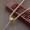 3m Adjustable Ruyi Knot Cord Pendant Necklace - Simple Handmade Jade/Emerald Style for Men & Women.