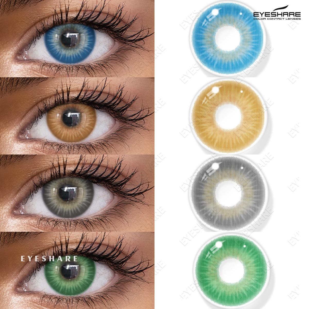 

EYESHARE Colored Contact Lenses 1 Pair Starry Blue Lenses Brown Contact Lenses Emerald Green Annual Contact Lenses
