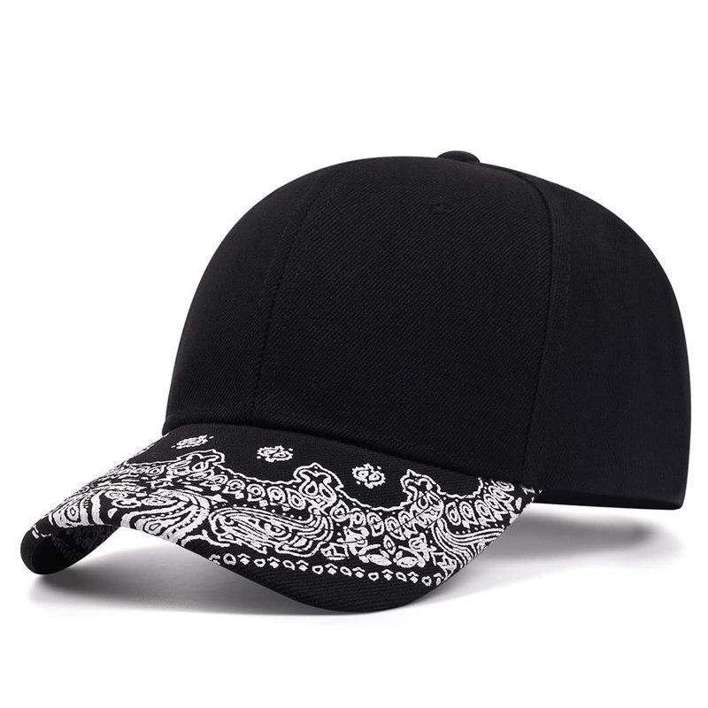 

Модная бейсболка с принтом «кешью» в стиле хип-хоп с плоским козырьком для мужчин и женщин, трендовая уличная танцевальная плоская шляпа, повседневная шляпа для выступлений 56-60cm