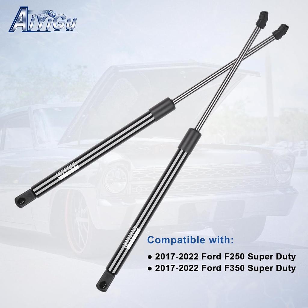 Front Hood Struts Shocks Lift Supports Gas Springs Compatible With 2017 2018 Ford F250 F350 Super Duty, Pack Of 2 PCS Replaces PM3986 4B-965360