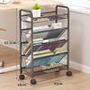 Milin Mobile 5-Tier Storage Bookshelf