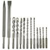 Makita Hammer Drill Bit Set SDS PLUS Chisel 13 Pieces with Soft Case for Concrete D-53659