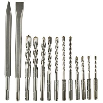 Makita Hammer Drill Bit Set SDS PLUS Chisel 13 Pieces with Soft Case for Concrete D-53659