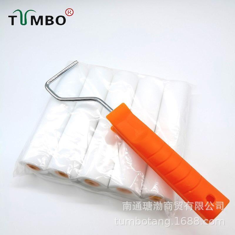 3-Inch Solvent-Resistant Oily Sponge Roller Brush - No Brush Marks, Shed-Free Touch-Up Wall Tool
