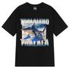 Tralalero Tralala Funny Shark Meme T-shirt Men Women Clothing Fashion Vintage T-shirts Casual Cotton Short Sleeve T Shirts Tops