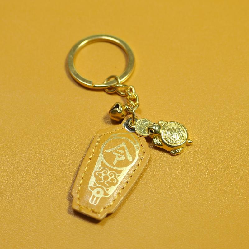 Money Biting Lucky Turtle Keychain Fengshui Good Luck Charm Mini Wallet Ornament for Festival Souvenir Gifting A2