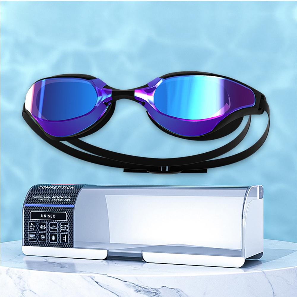 

Новые взрослые плавательные очки профессиональные герметичные широкоугольные линзы широкий обзор анти-УФ покрытие анти-туман для мужчин и женщин