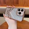 Electroplated Butterfly Is Suitable for iPhone16Promax Mobile Phone Case with Diamond Feeling Apple 15 Anti-drop Protective Case 13.