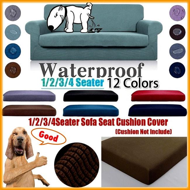 Buy 14seat Sofa Cushion Cover Waterproof Couch Seat Cover Solid Color