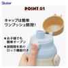 Skater Water Sugar Dishwasher Made In Children's Bottle, Bear, 480ml, Plastic, One-Push Open/Close, Safe, Japan, PSB5SAN-A