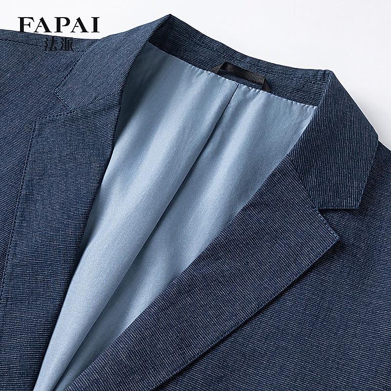 FAPAI Men's Cotton Blend Casual Blazer