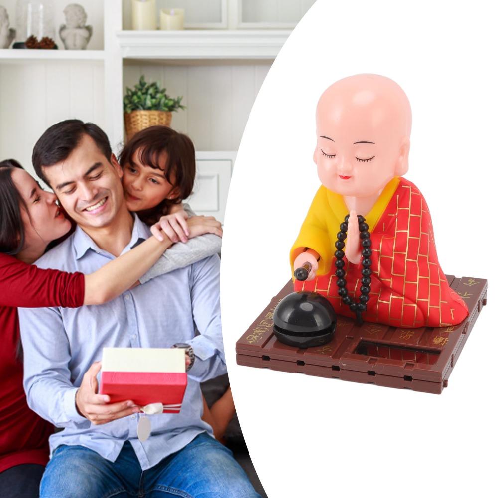 Plastic Light Swinging Monk Ornament Auspicious Desktop Monk Decor Office Desktop Ornament