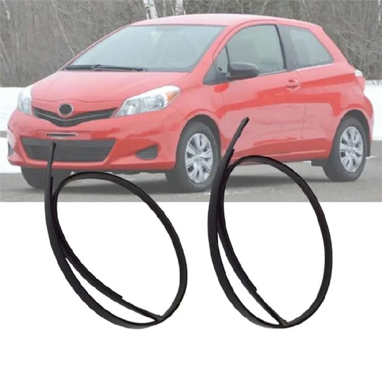 2Pcs Roof Rail Weatherstrip Seal Trim EPDM Rubber Roof Drip Channel Seal 75551-52130 for 2007 to 2011 Automotive