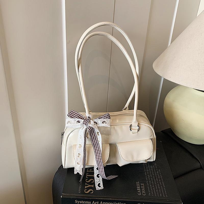 

Сумка премиум-класса женская большой вместимости 2025 новый нишевый дизайн одноплечевая сумка-подушка подмышку белый