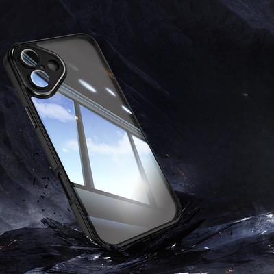 Použitelné pro Apple IPhone16PRO Ochranné pouzdro na mobilní telefon Vysoce průhledné Pouzdro proti pádu Hardwarové brnění Dva v jednom objektiv