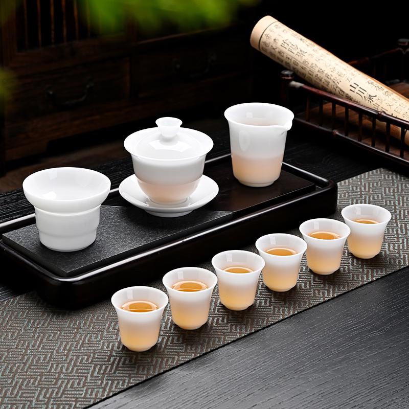 Ice Jade Porcelain Kung Fu Tea Set