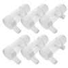 5Pcs Automatic Bird Water Feeder 180Ml Sturdy Base Transparent Water Level Display No Spill Design for Small Birds Parrot Cage