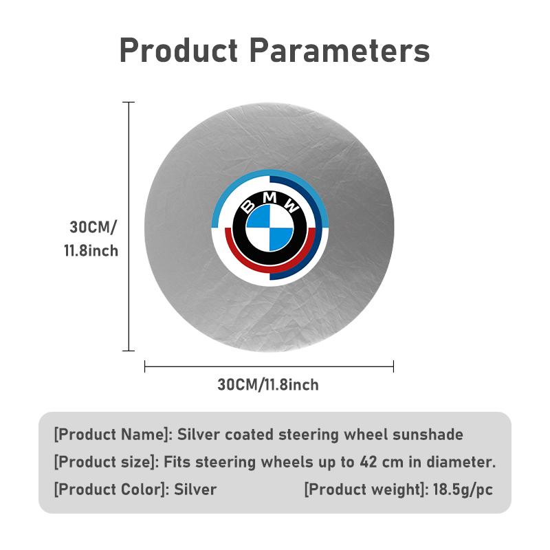 Foldable Car Steering Wheel Sun Shade Sun Protection Anti-uv Sunscreen For BMW M3 M5 E36 E39 E46 E60 E61 E64 E70 E71 E80 E85 E87