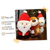 Christmas Santa Elk Snowman Dolls Soft Pillow Christmas Gift Bedroom Home Decor