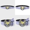 Artistic Eagle Shaped Pu Leather Belt For Men With Ethnic And Vintage Touch